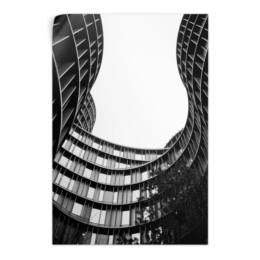 Edificio Curvo Poster