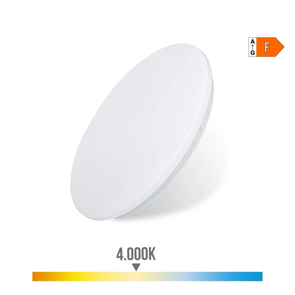 APLIQUE LED CIRCULAR DE SUPERFICIE 24 W 4000 k 2490 lm Ø38 x 6,2 cm EDM
