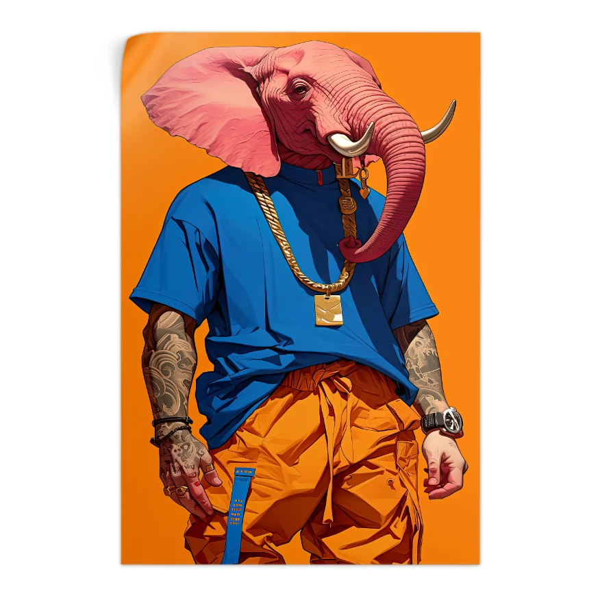 Elefante Rosa Poster