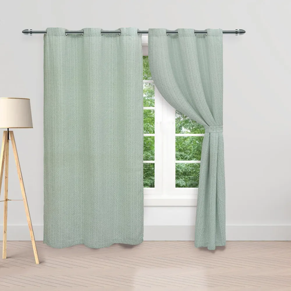 Cortina Yute Argolla Verde eleganthome