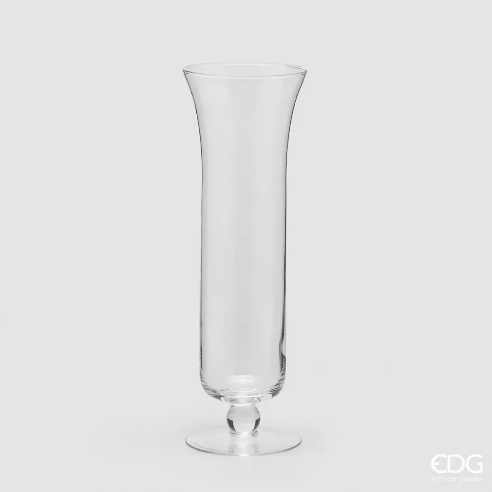 Jarrón de Cristal Transparente Enzo de Gasperi