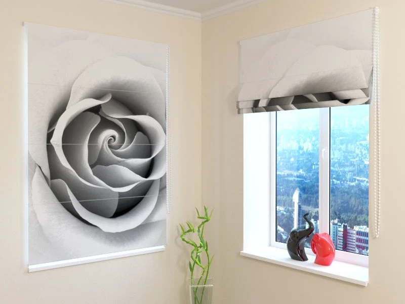 Estores Plegables Rosa Gris