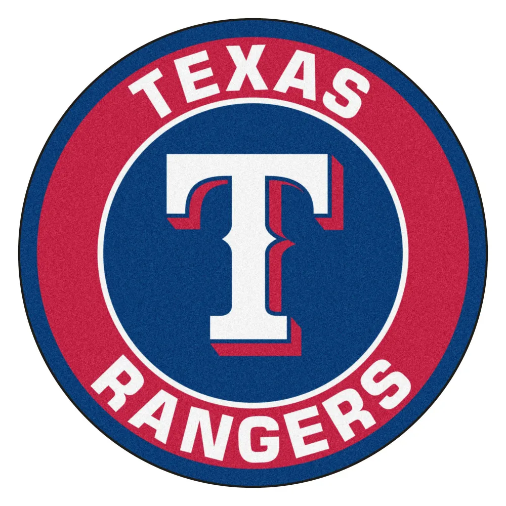 MLB - Alfombra con logo de los Texas Rangers - Diámetro de 27 pulgadas FANMATS
