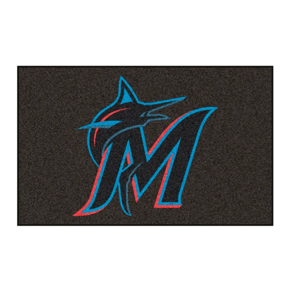 MLB - Alfombra Miami Marlins - 5 pies x 8 pies. FANMATS