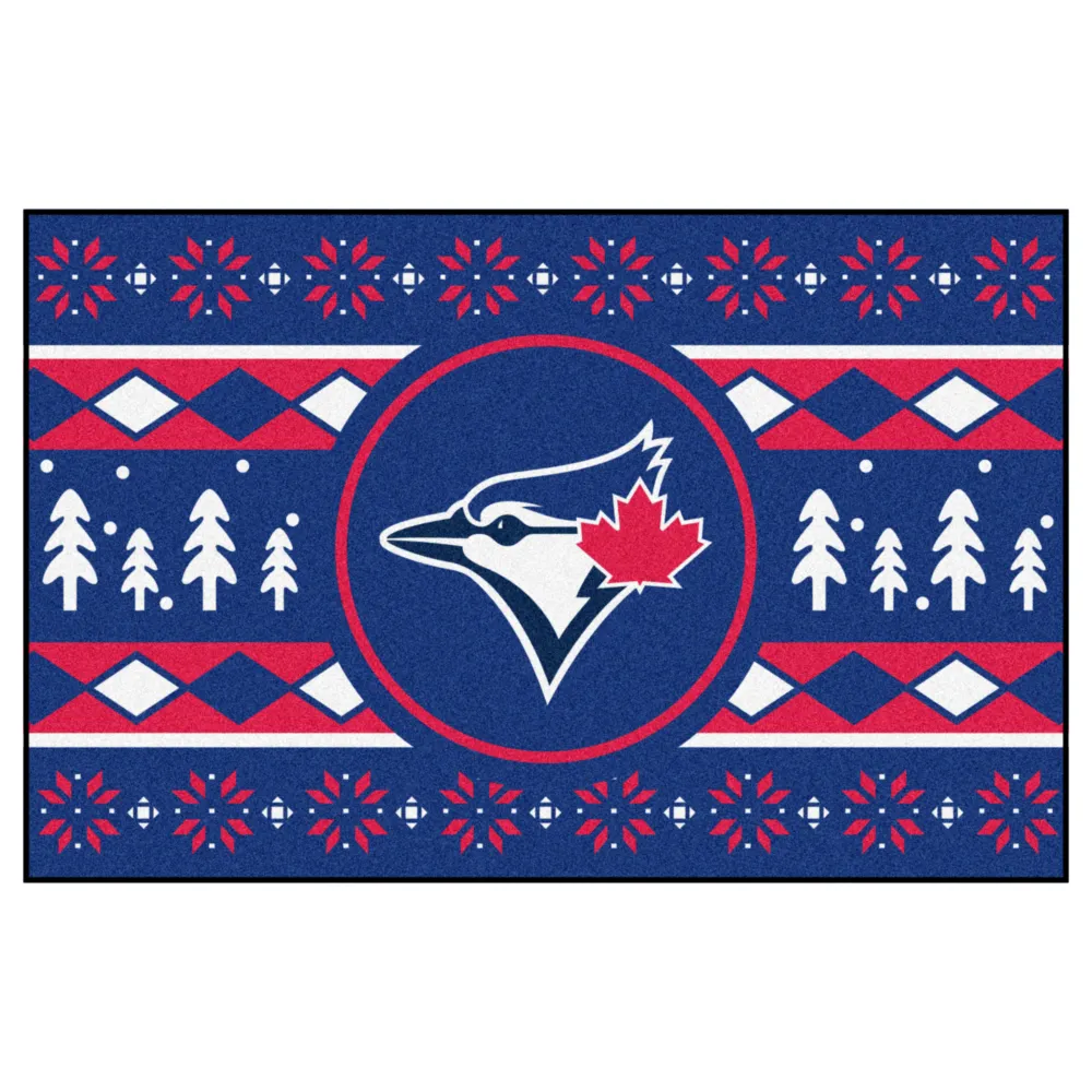 MLB - Alfombra navideñ de los Toronto Blue Jays - 19 x 30 pulgadas FANMATS