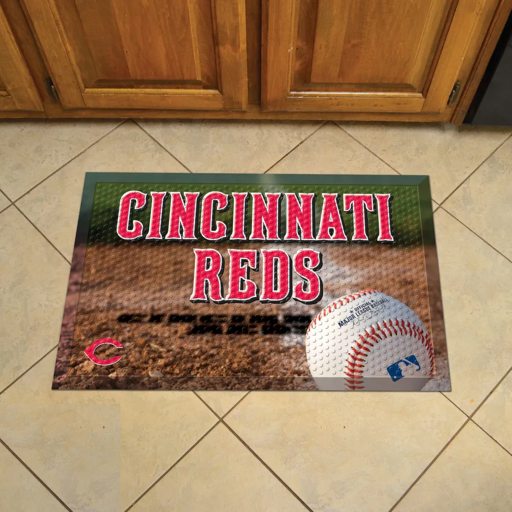MLB - Tapete de goma para puerta de los Cincinnati Reds FANMATS