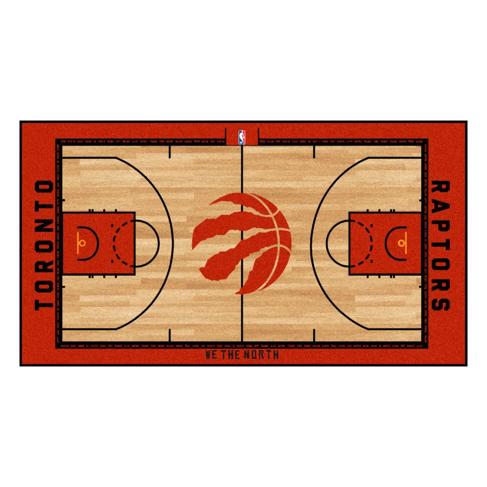 NBA - Alfombra de pasillo de cancha de los Toronto Raptors - 24 pulgadas x 44 pulgadas. FANMATS