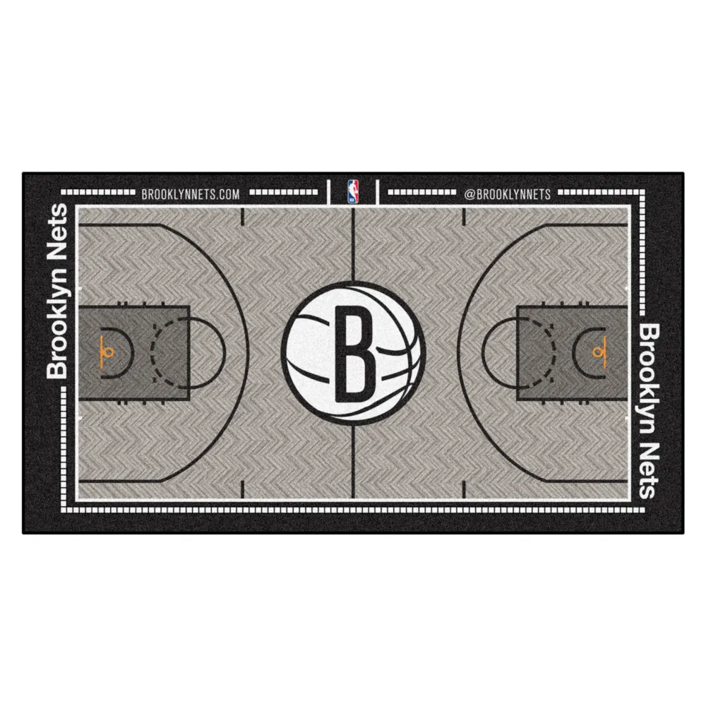 NBA - Alfombra de pasillo de los Brooklyn Nets - 24 pulgadas x 44 pulgadas. FANMATS