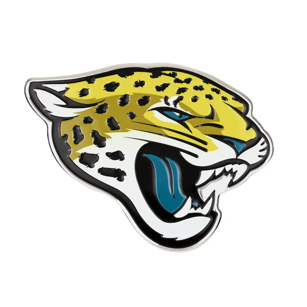 NFL - Emblema de aluminio resistente color de los Jacksonville Jaguars FANMATS