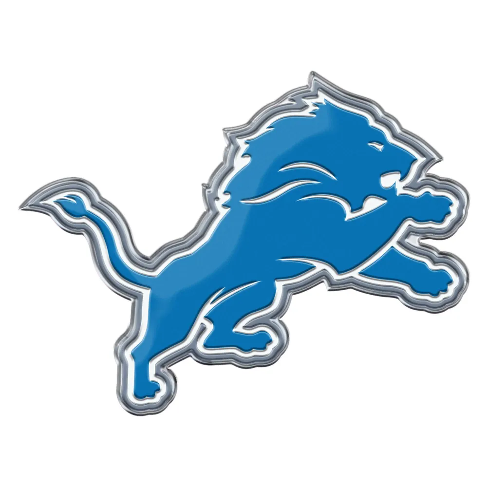 NFL - Emblema de aluminio resistente color de los Detroit Lions FANMATS