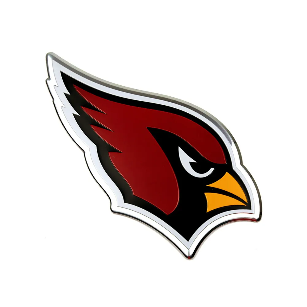 NFL - Emblema de aluminio resistente color de los Arizona Cardinals FANMATS