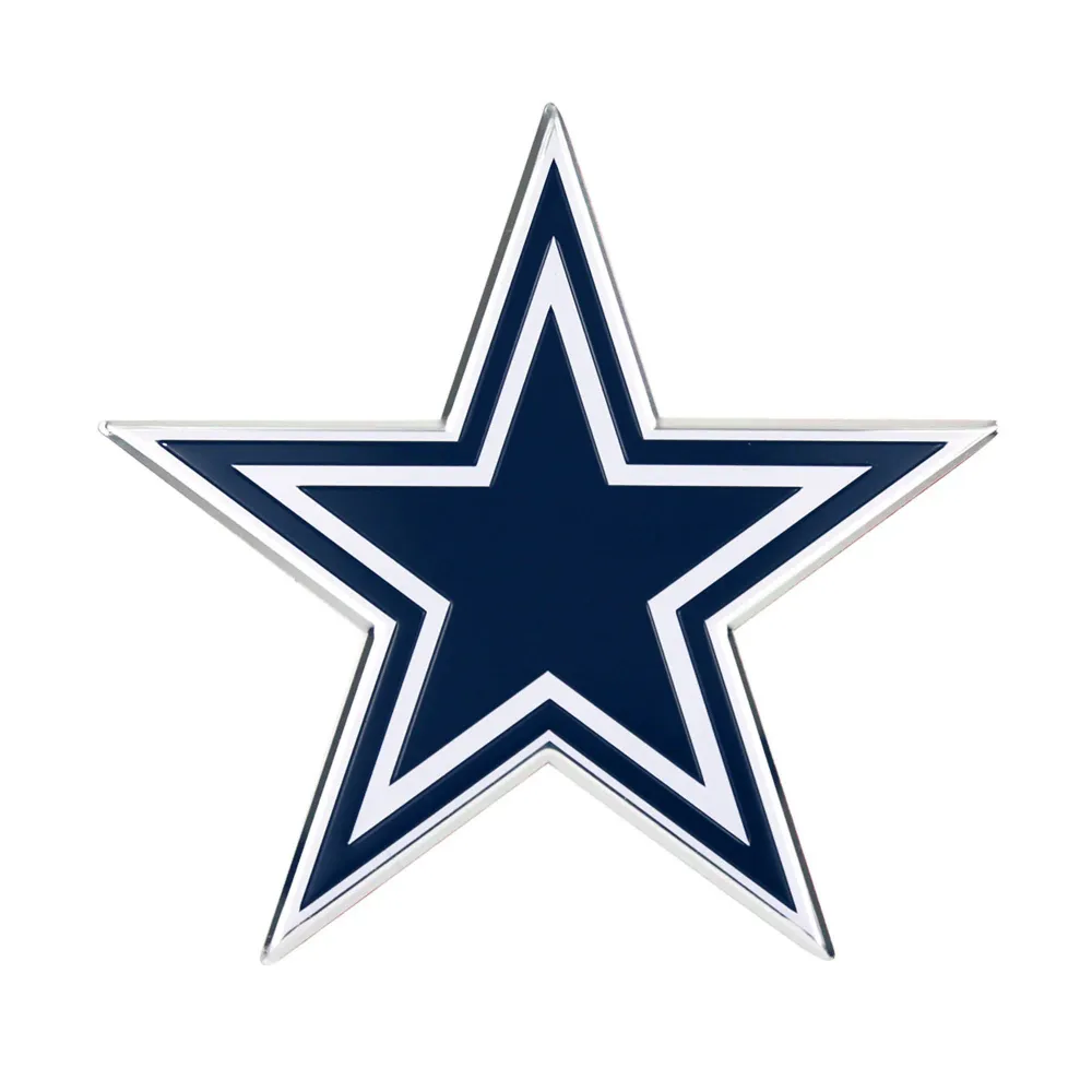 NFL - Emblema de aluminio resistente color de los Dallas Cowboys FANMATS