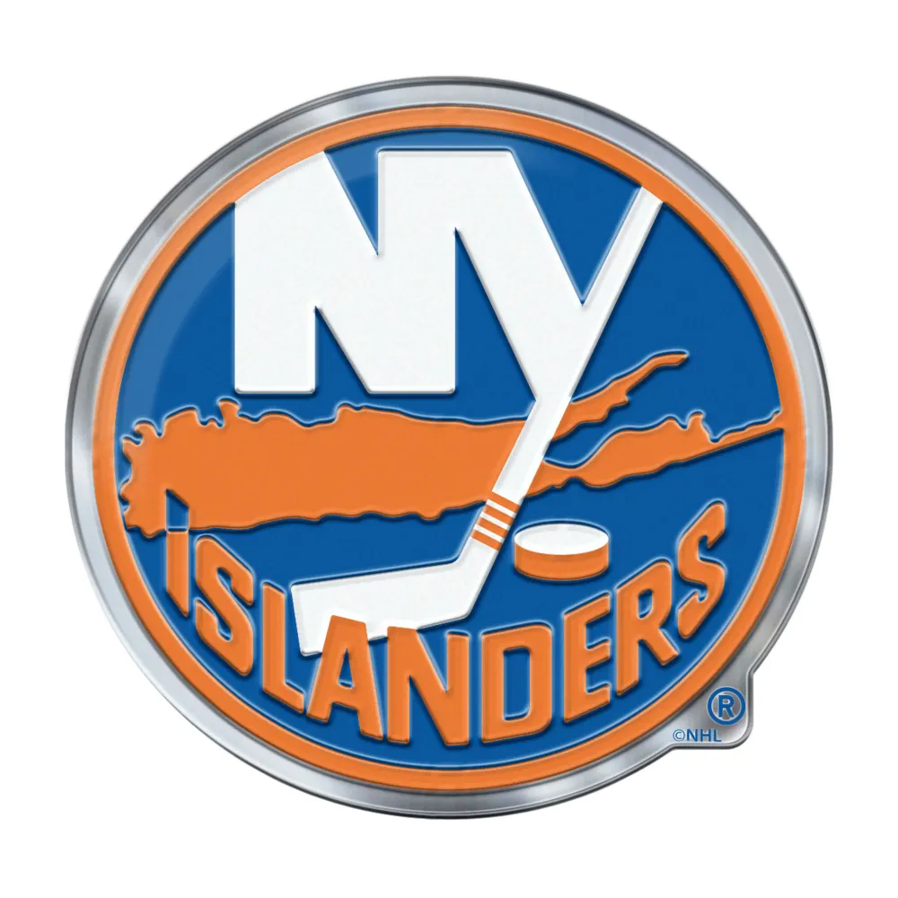 NHL - Emblema de aluminio resistente color de los New York Islanders FANMATS