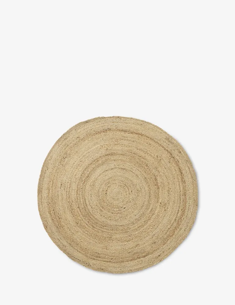 eternal round jute rug Ferm Living
