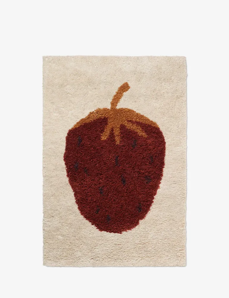 tufted rug strawberry Ferm Living