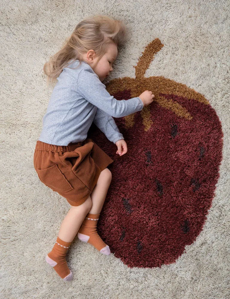 tufted rug strawberry Ferm Living