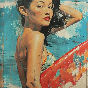 Another beautiful surfer Fine Artic