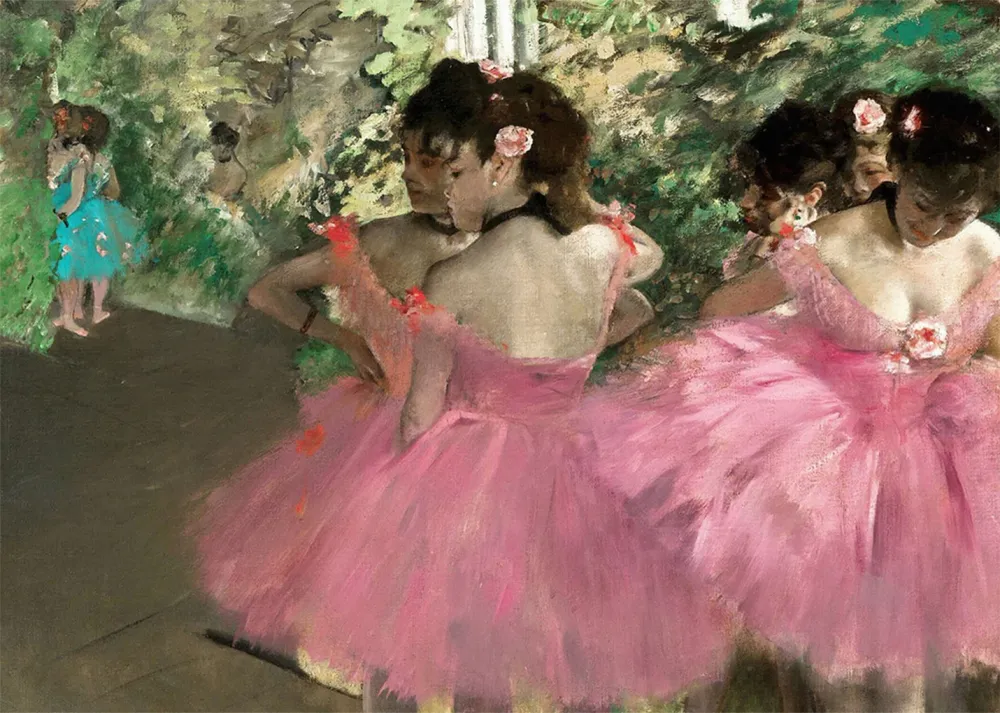 Bailarinas de rosa (Edgar Degas) Fine Artic