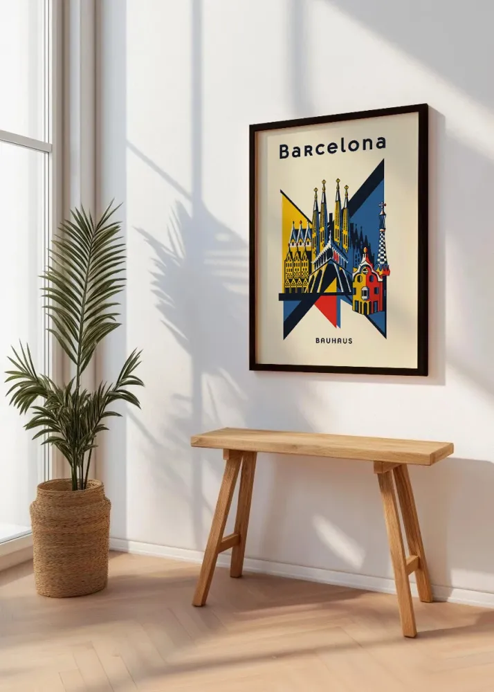 Barcelona Poster Bauhaus 2 Fine Artic