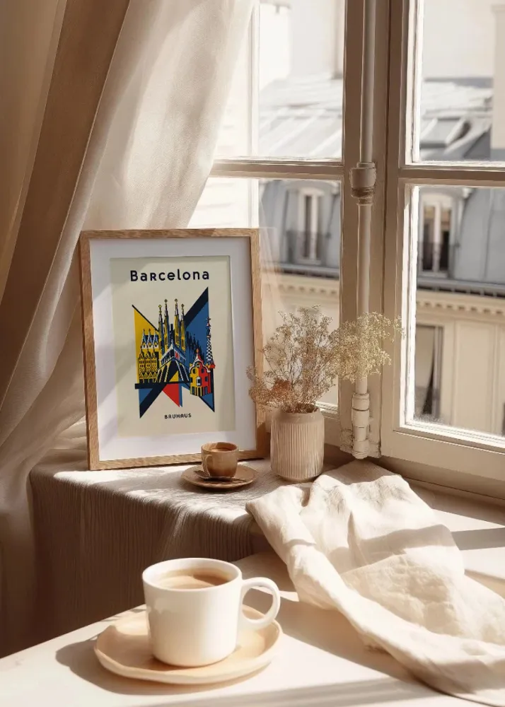 Barcelona Poster Bauhaus 2 Fine Artic