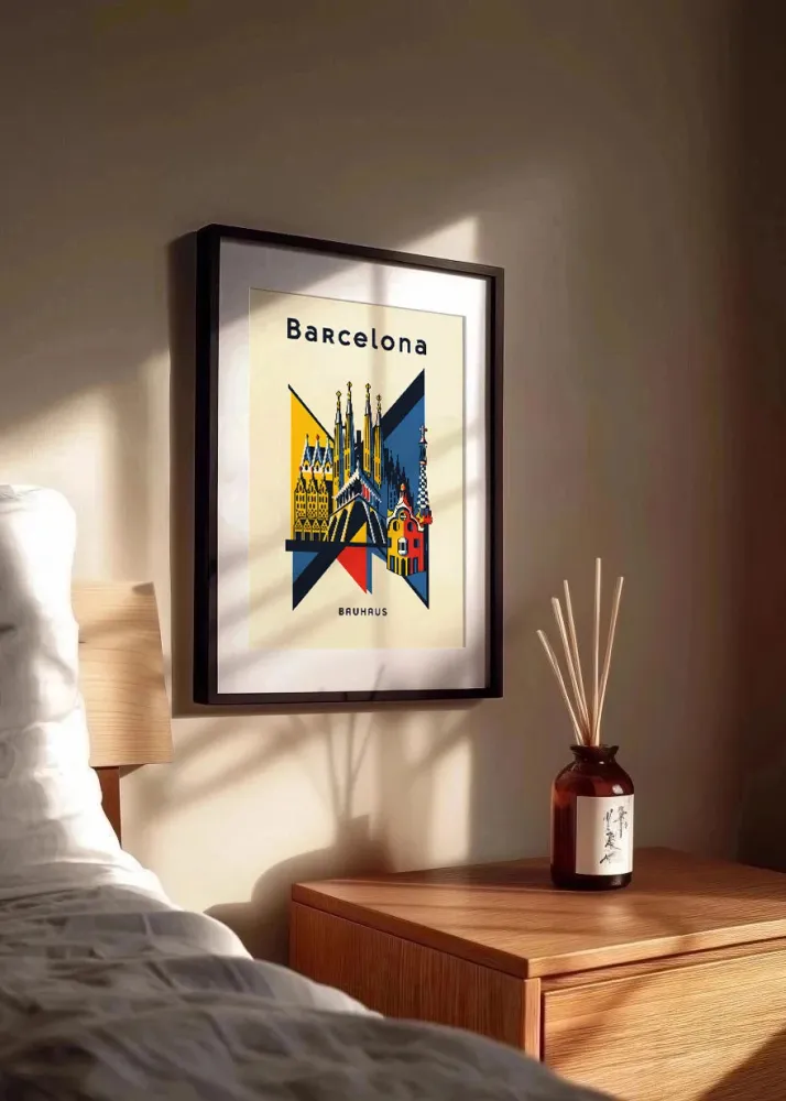 Barcelona Poster Bauhaus 2 Fine Artic