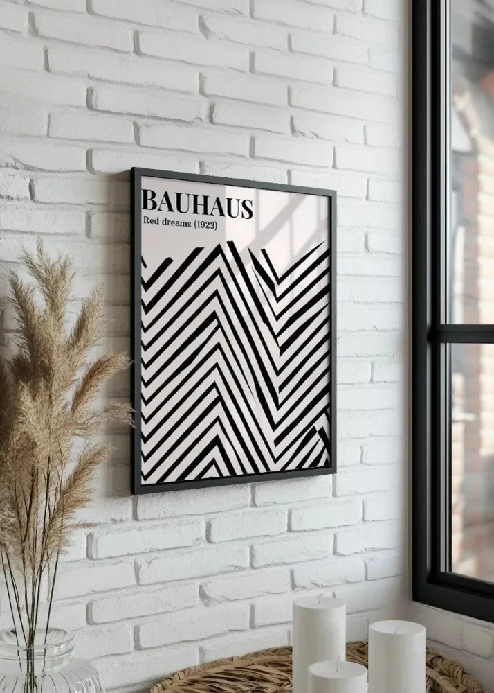 Bauhaus en blanco y negro Fine Artic
