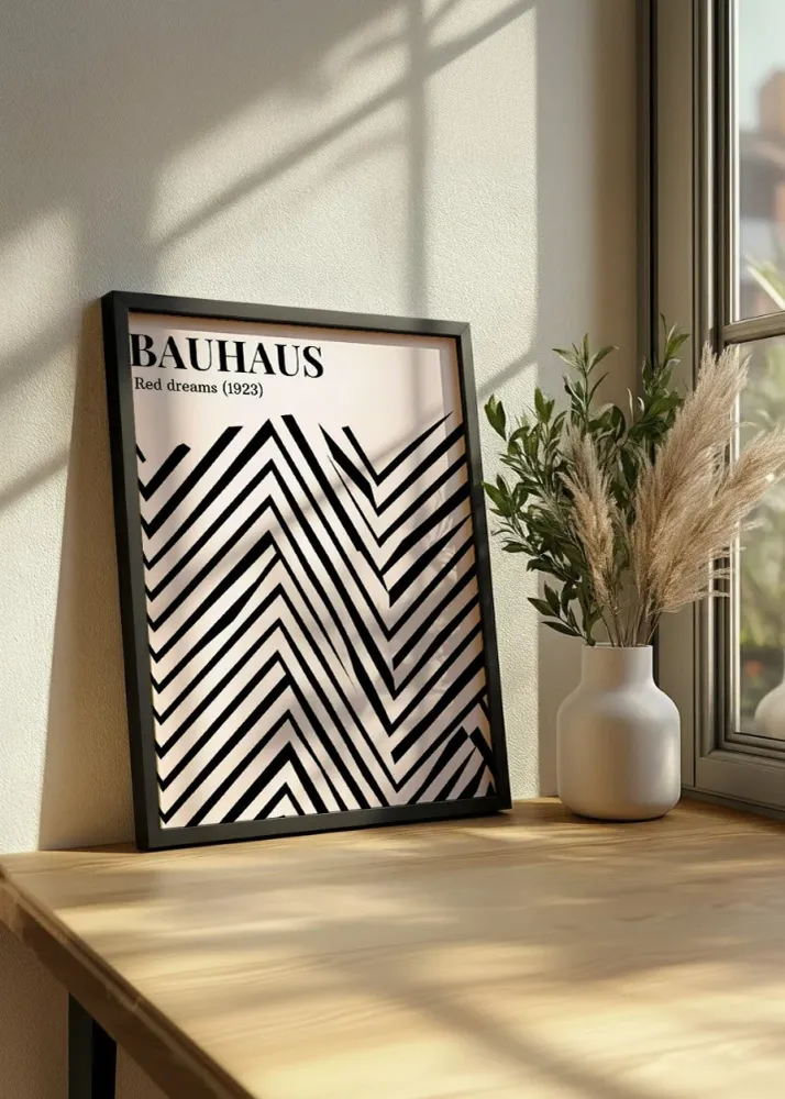 Bauhaus en blanco y negro Fine Artic