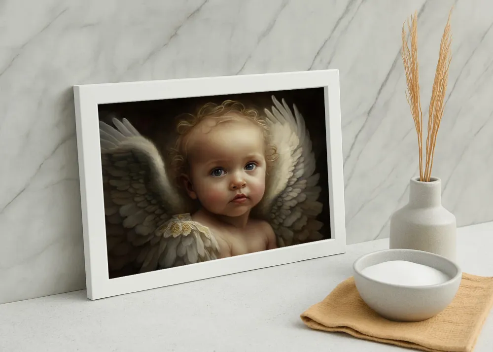 Bebe ángel alado Fine Artic