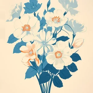 Blue bouquet Fine Artic