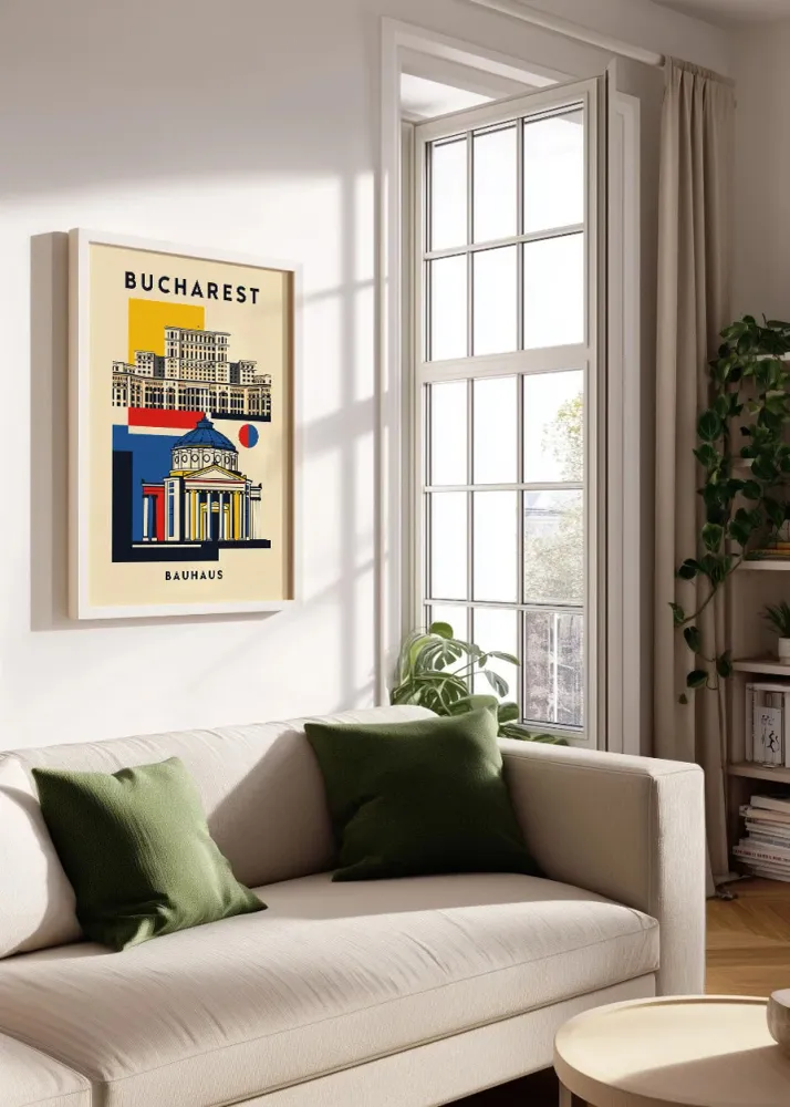 Bucarest Poster Bauhaus Fine Artic