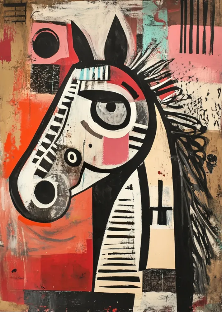 Caballo abstracto Fine Artic