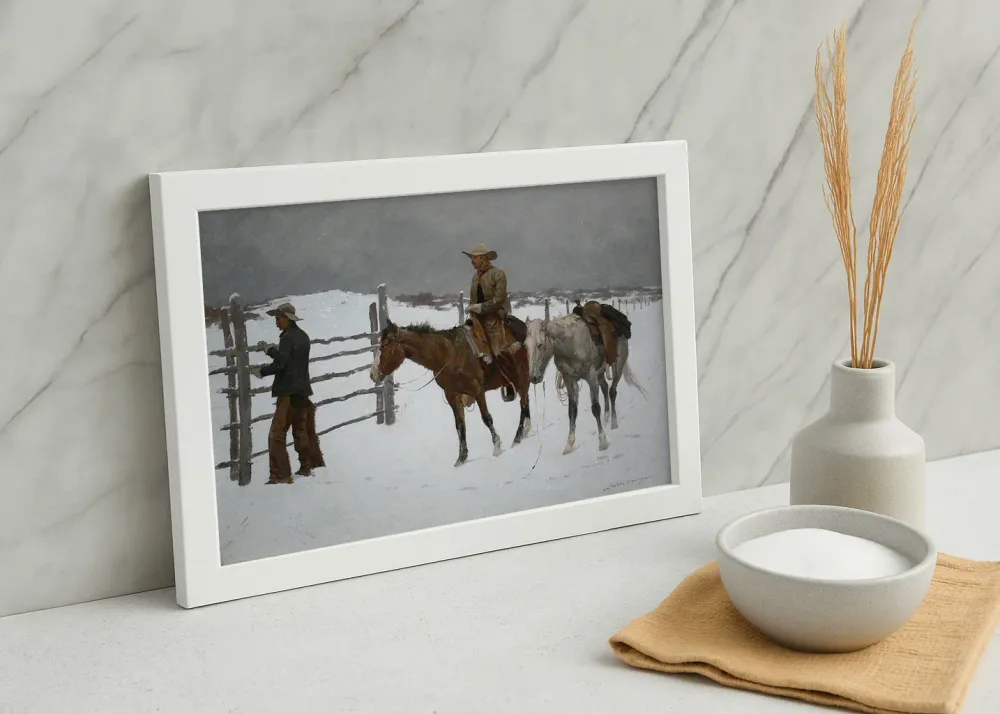 La caída del vaquero (Frederic Remington) Fine Artic