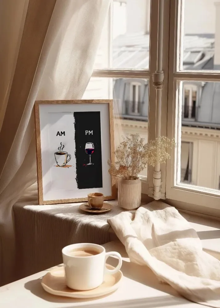 Café y Vino AM PM Fine Artic