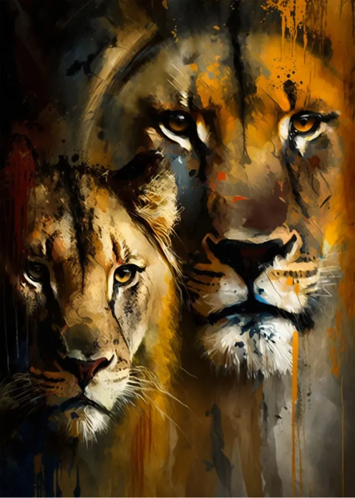 La cara de los leones Fine Artic