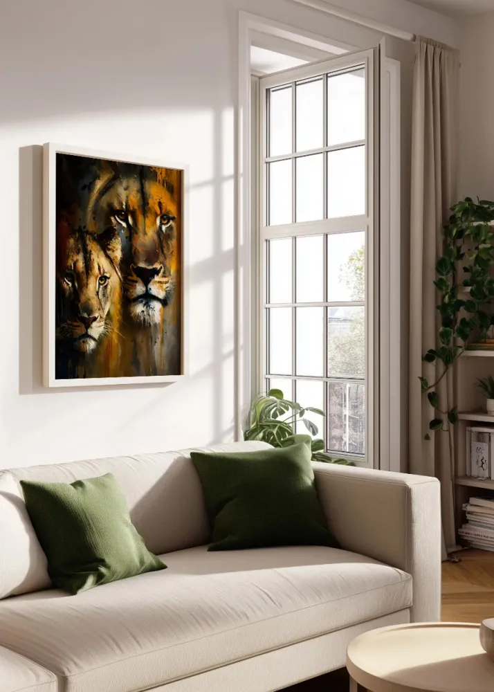 La cara de los leones Fine Artic