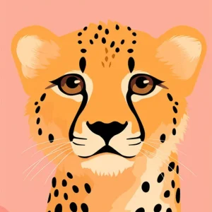 Cute Cheetah Fine Artic