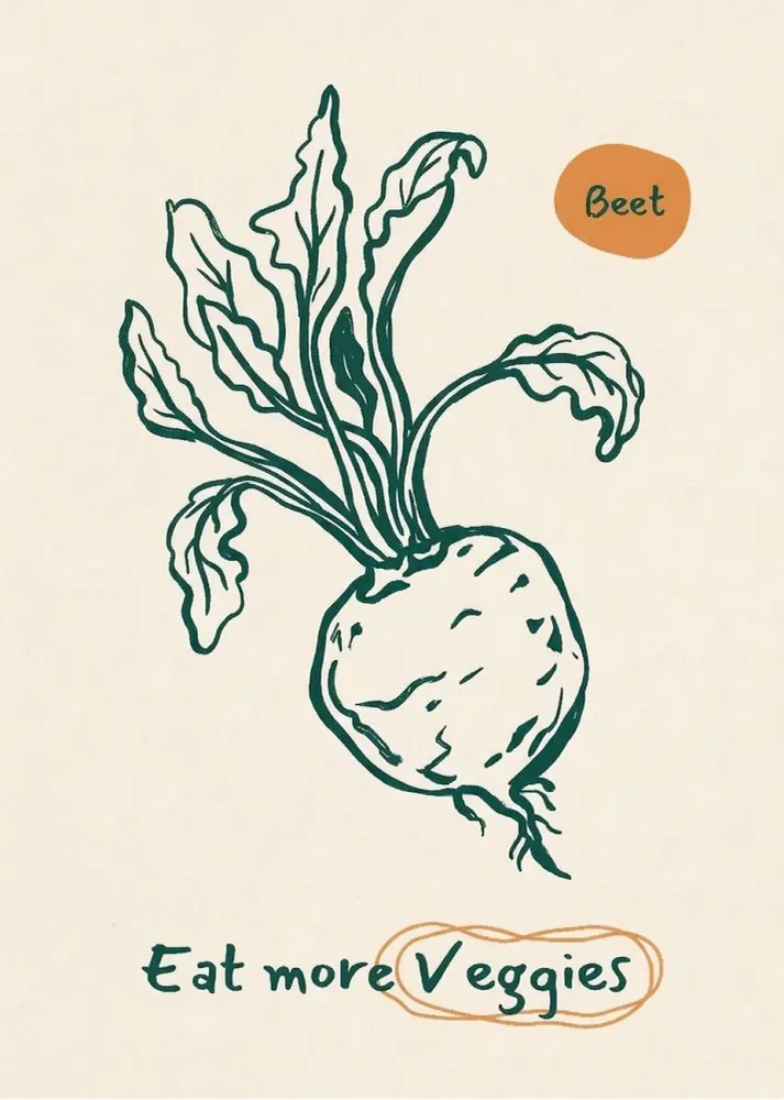 Eat more veggies - Decoración de cocina Fine Artic