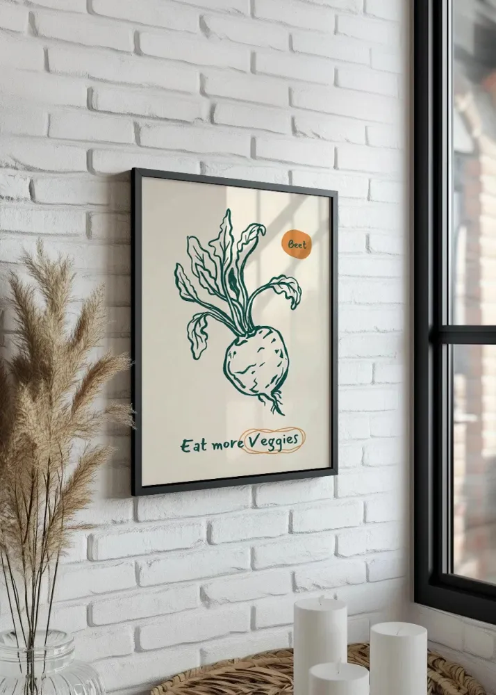 Eat more veggies - Decoración de cocina Fine Artic