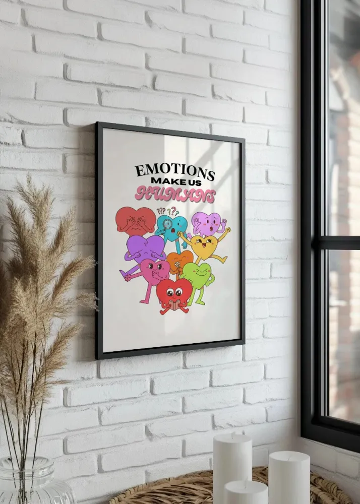 Emotions make us humans Fine Artic