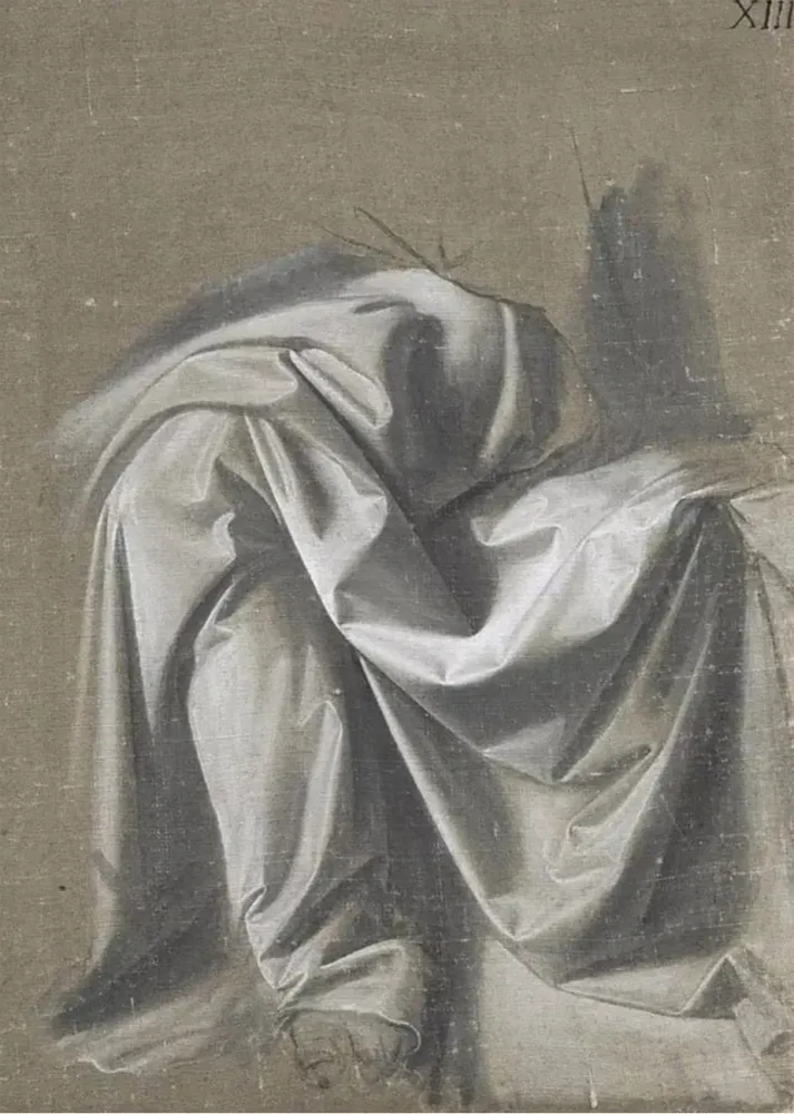 Estudio de drapeado (Leonardo Da Vinci) Fine Artic