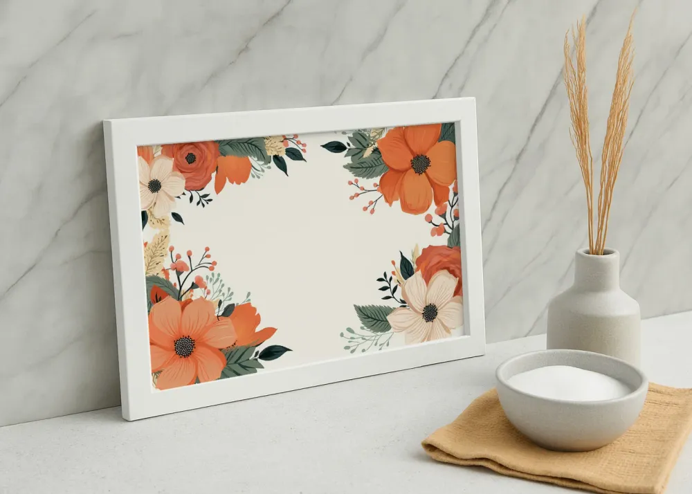 Flower Frame Fine Artic