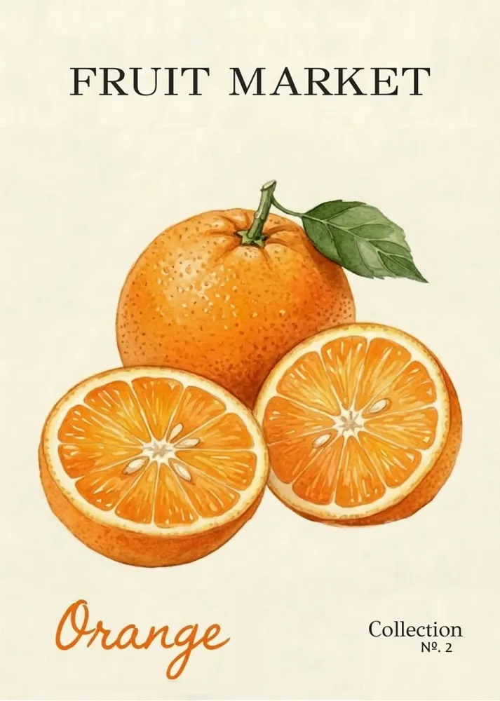 Fruit Market N.2 - Naranjas Fine Artic