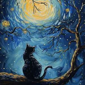 El gato de Van Gogh Fine Artic