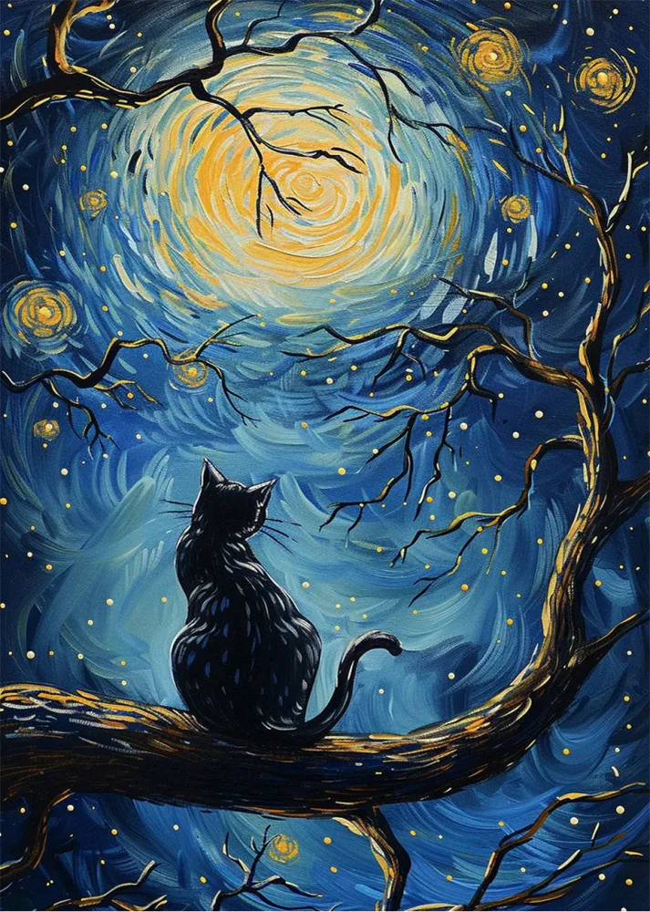 El gato de Van Gogh Fine Artic