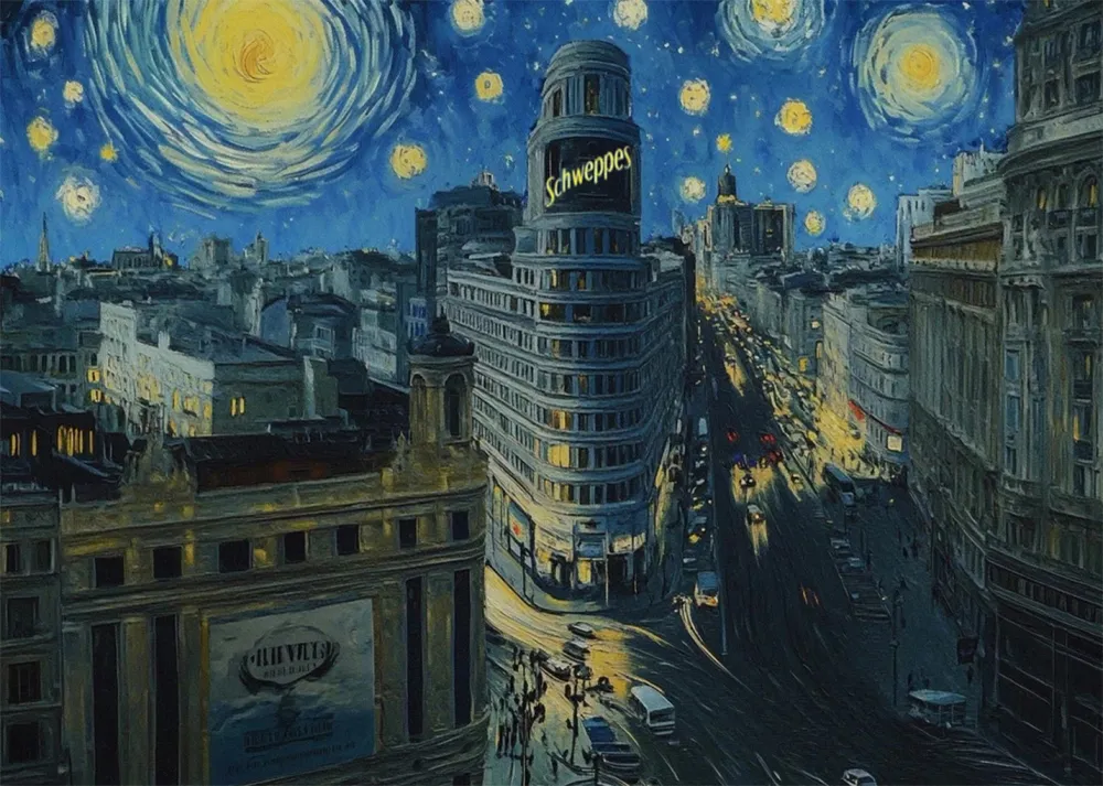 Gran Ví y Callao - Noche estrellada Fine Artic
