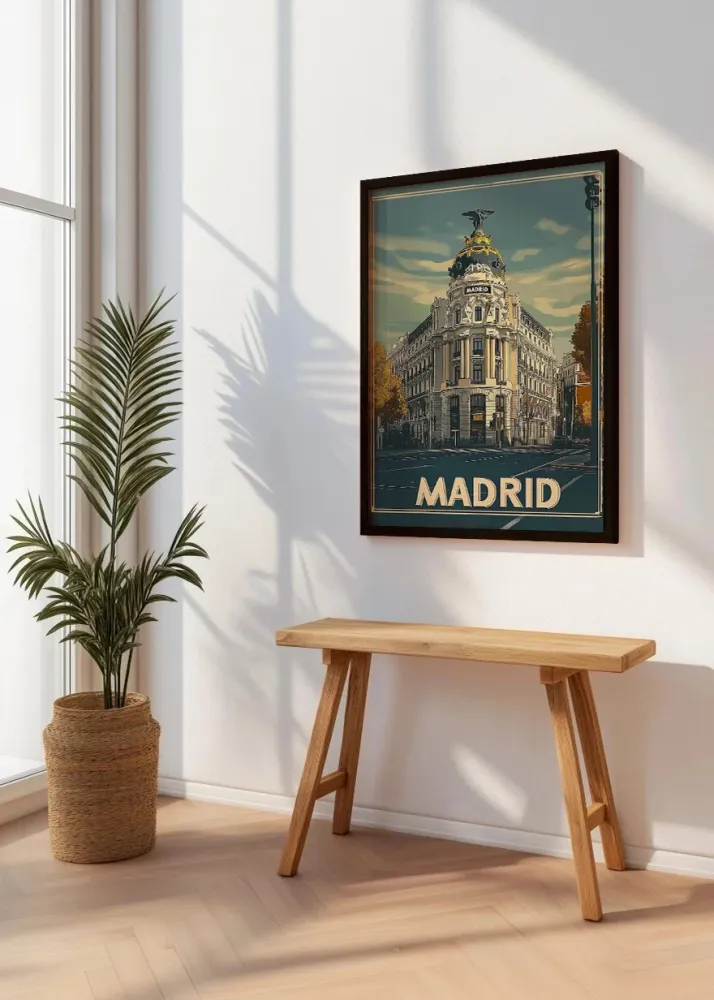 Gran Ví de Madrid estilo poster Fine Artic