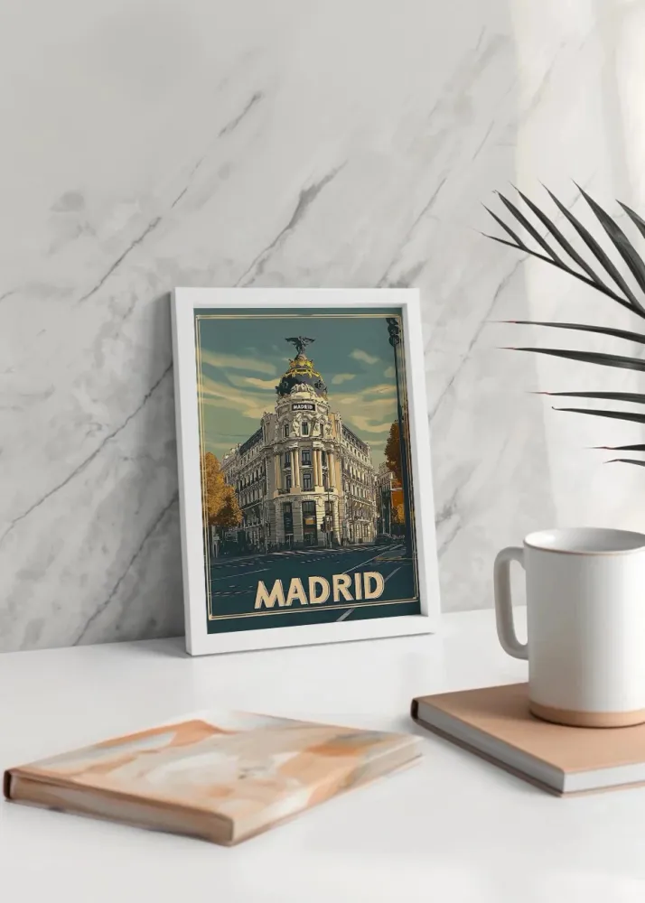 Gran Ví de Madrid estilo poster Fine Artic