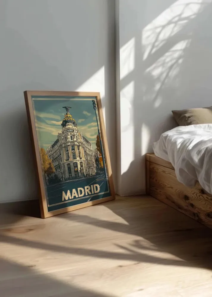Gran Ví de Madrid estilo poster Fine Artic