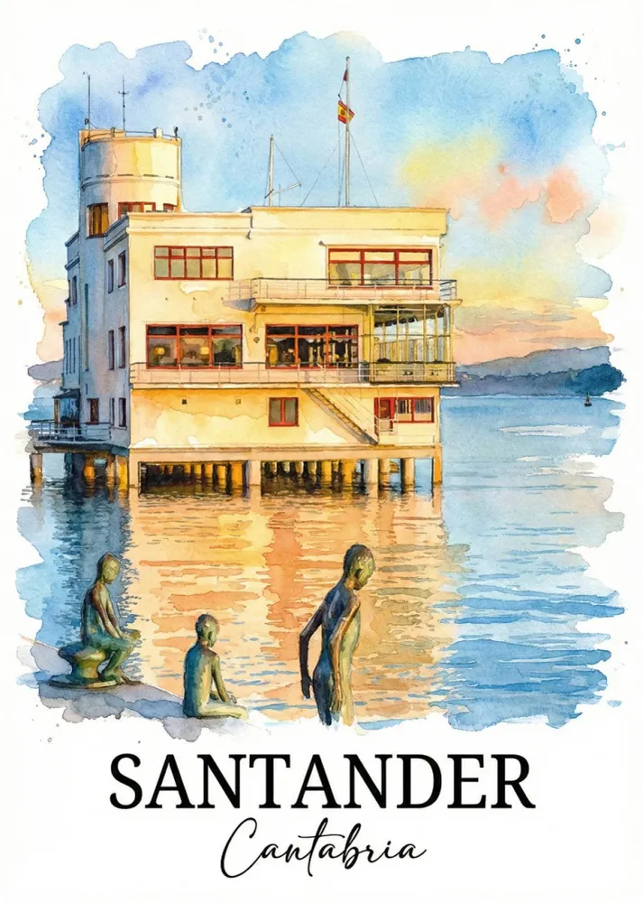 Los Raqueros de Santander - Postal Fine Artic