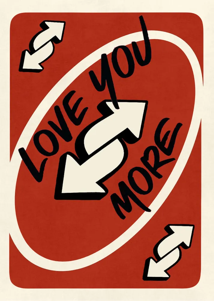 Love you more rojo Fine Artic